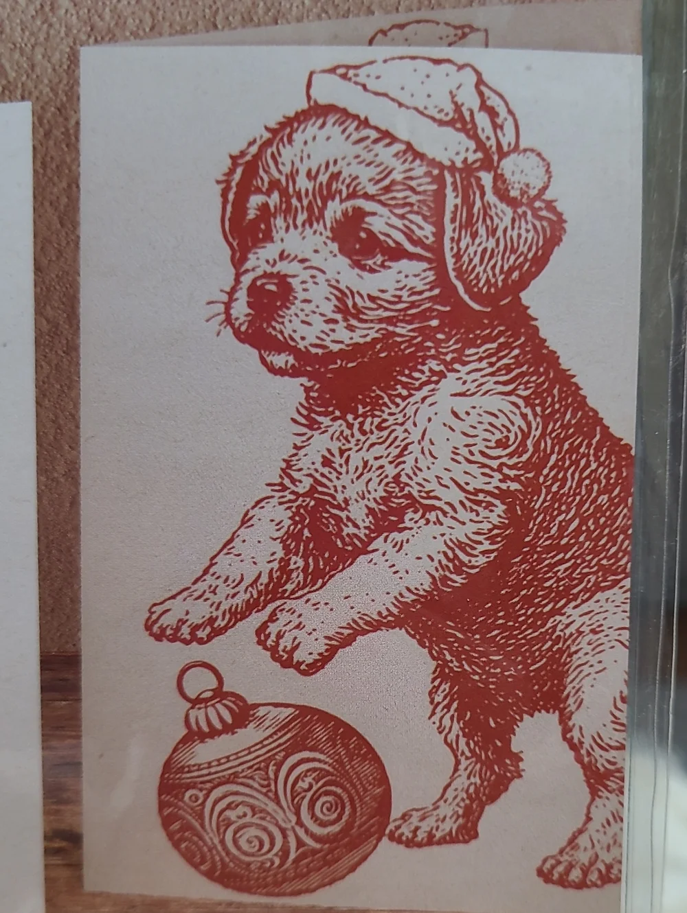 IOD Iron Orchid Designs Christmas Pups 6 Decor Stamps Bonus Reusable Masks 25195